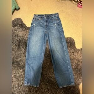 American Eagle Outfitters Women's Classic Blue Straight Leg Jeans